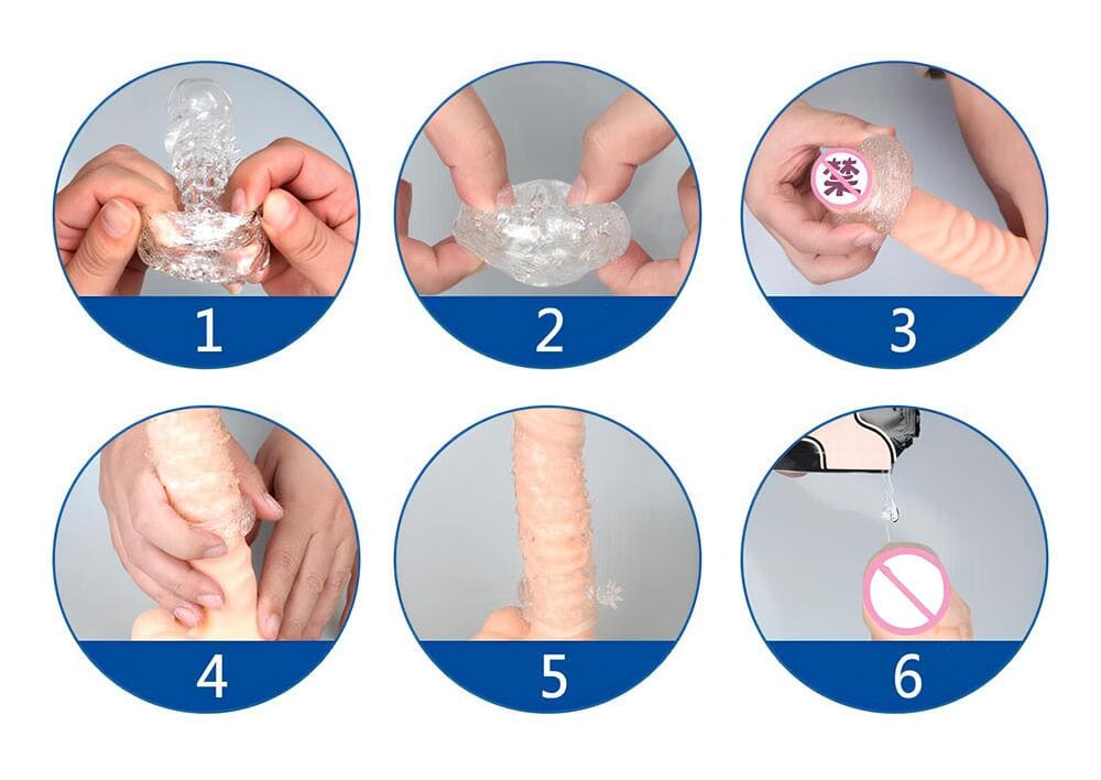 Bao đôn dên Lovetoy 5cm gai rỗng tăng kích thước và ma sát Bao đôn dên Lovetoy 5cm gai rỗng tăng kích thước và ma sát