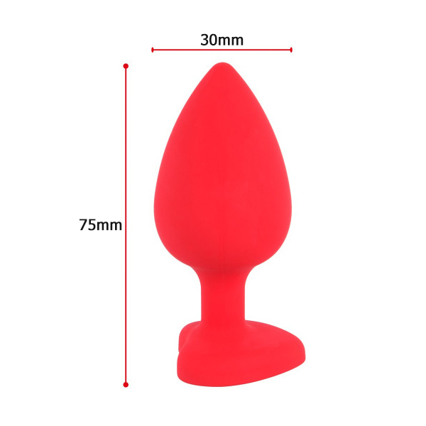 Phích cắm silicon đỏ cao cấp an toàn kích thích mạnh mẽ