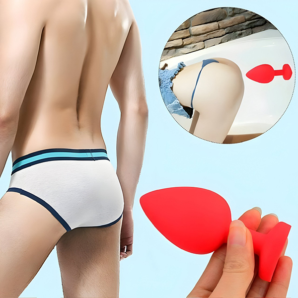 Phích cắm silicon đỏ cao cấp an toàn kích thích mạnh mẽ