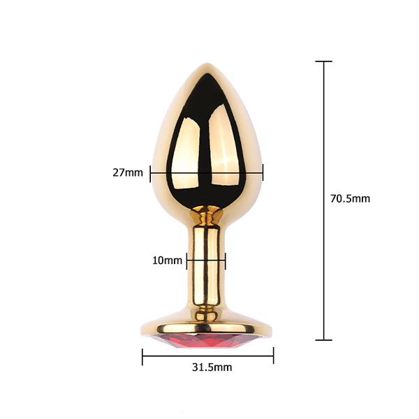 Anal Plug Phích Cắm Vàng 24K Kích Thích Hậu Môn Cao Cấp