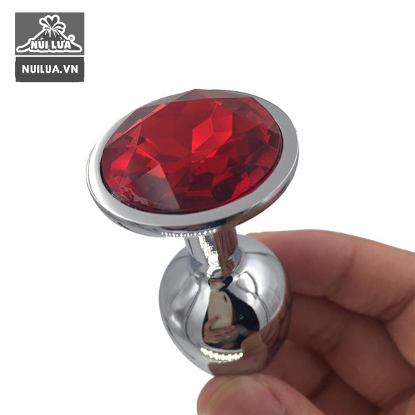 Phích cắm hậu môn Inox cao cấp đế pha lê chất lượng