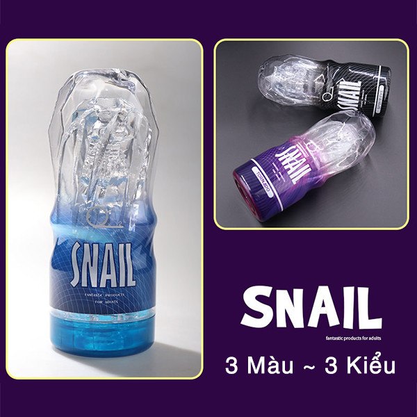 Cốc Snail Cup trong suốt cao cấp kích thích mạnh mẽ cho nam
